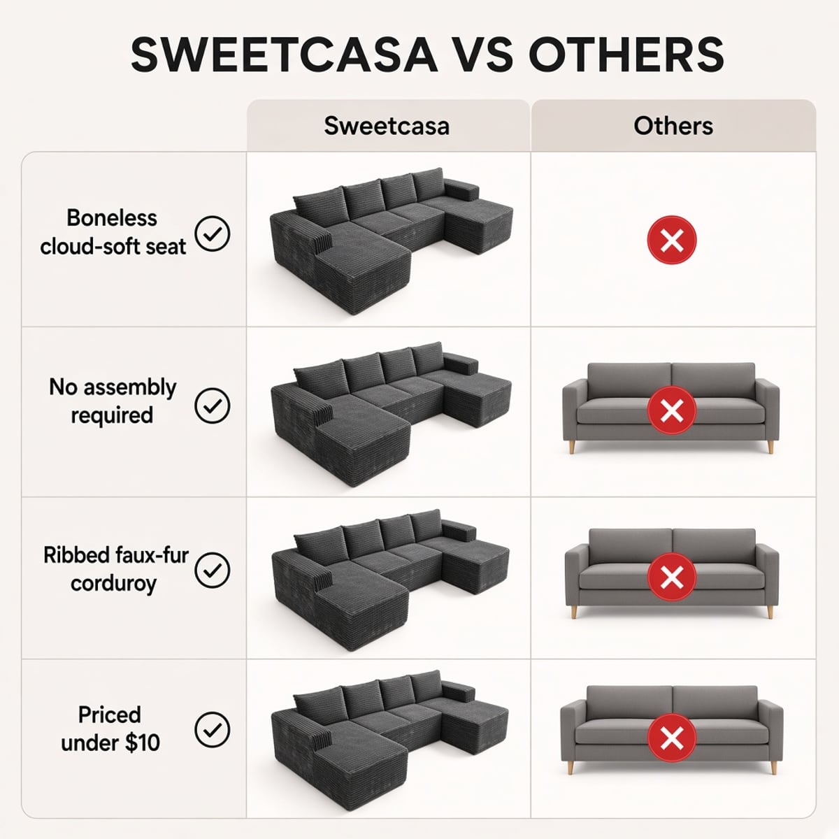 U Shape Cloud Couch 2