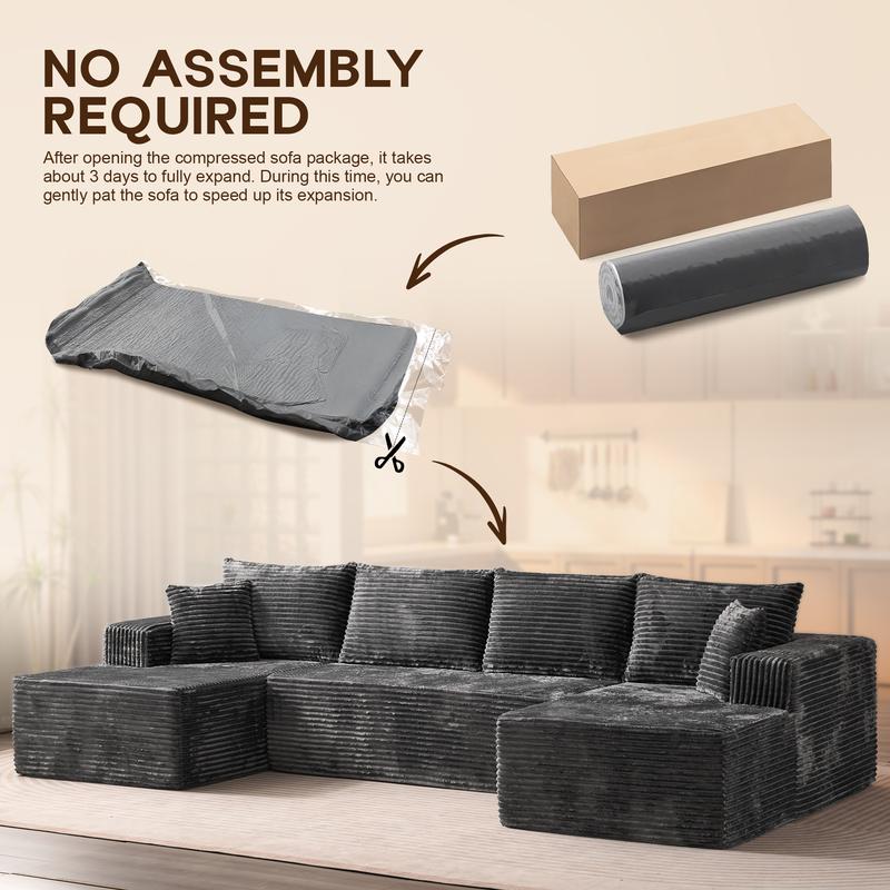 U Shape Cloud Couch 16